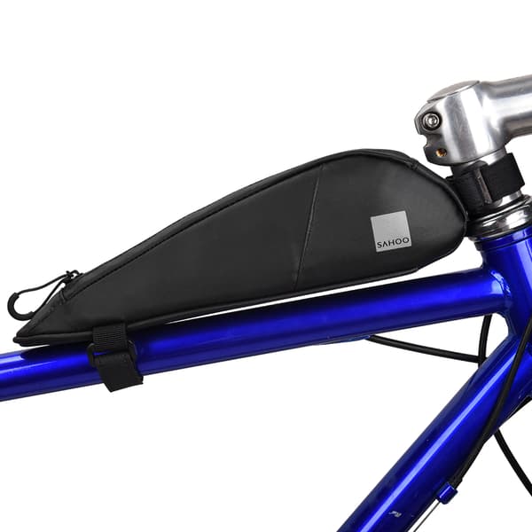 Vandtæt 600D Polyester Cykel Toprørstaske, Cykeltilbehør med Lynlås