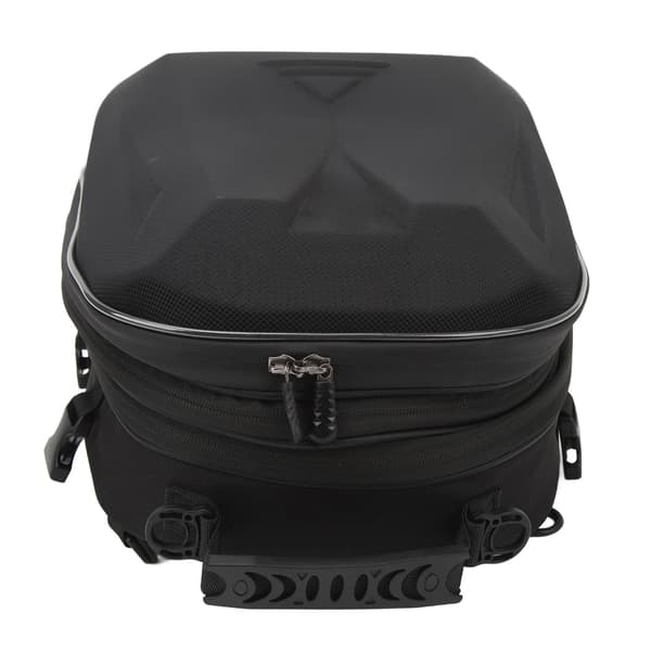 Universal Motorcykel Bagtaske, EVA Polyester, Vandtæt Hjelm Rygsæk, 20-28L, Sort