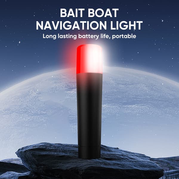 Vanntette IP67 LED-båtnavigasjonslys med Type-C-lading, 300-500M rekkevidde