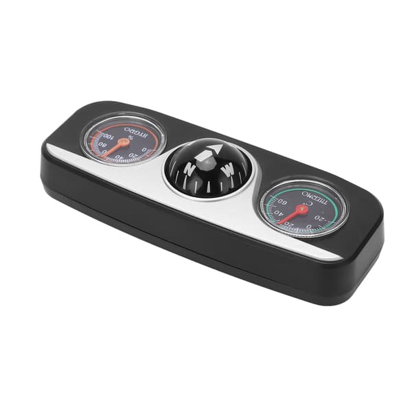 3-i-1 Multifunksjonelt Bilkompass med Termometer, Hygrometer, Navigasjonskule, Camping, Utendørsbruk