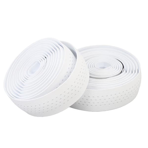 2 stk. silikonstyretape, anti-skli, svetteabsorberende, komfortabel, hvit med hvit base