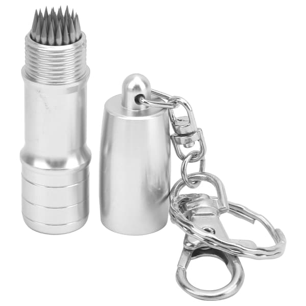 Poolkø-spids-punch med nøglering i aluminium, tilbehør, prikker, poolkø