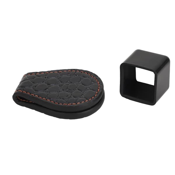 Magnetisk Billard Kridtholder Boks med Bælteclips, Aluminiumslegering, Bærbar, Sort
