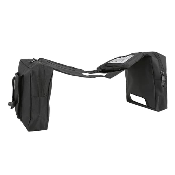 Sidetaske til motorcykel, ATV, snescooter, vandafvisende polyester med lynlås og spænde
