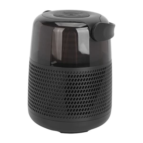 Mini Bluetooth 5.0 Karaokemaskine med Trådløs Mikrofon, LED-lys, 3D Surround Sound, Sort