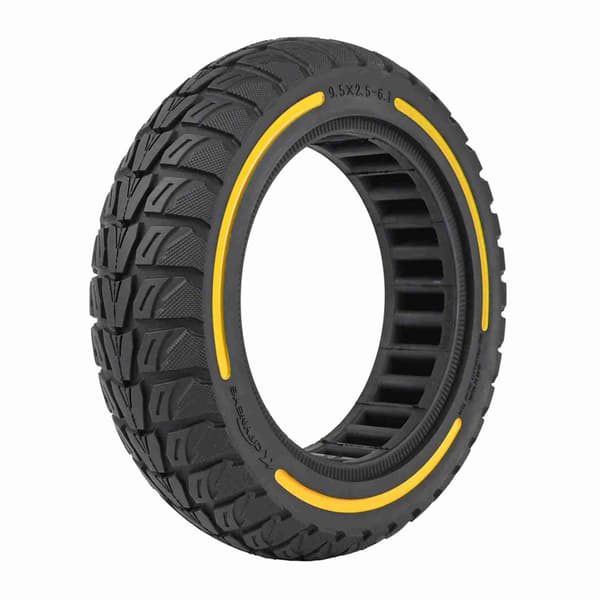9.5x2.5-6.1 Massivt Gummidäck för Elscooter med Bikake-dämpning och Utmärkt Grepp
