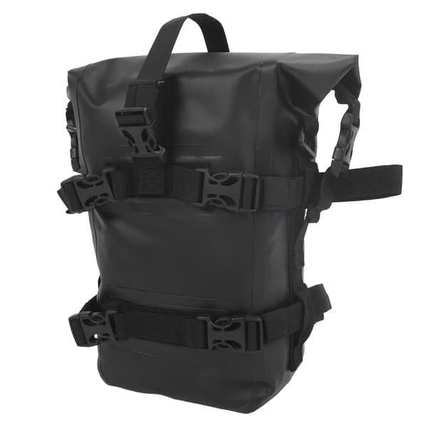 Vandtæt motorcykel sidetaske med quick release, stor kapacitet, universal, sort