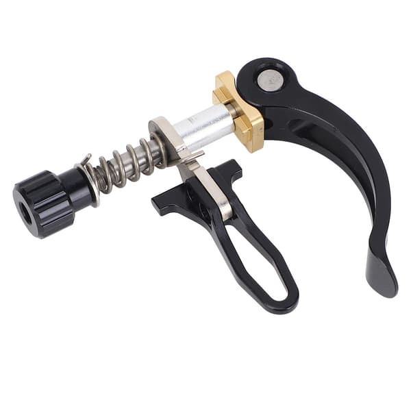 Sadelpindsklemme i rustfrit stål med quick release til foldecykler 3sixty 31,8 mm sort