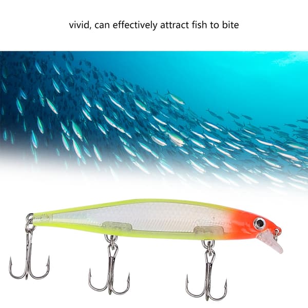 HENG JIA Teko-viehe Minnow 11CM koukulla kalastukseen