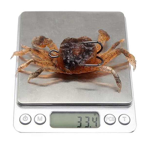 PCS Kunstig Krabbeagn 10cm 33.4g med Sterk Krok for Mykt Agnfiske