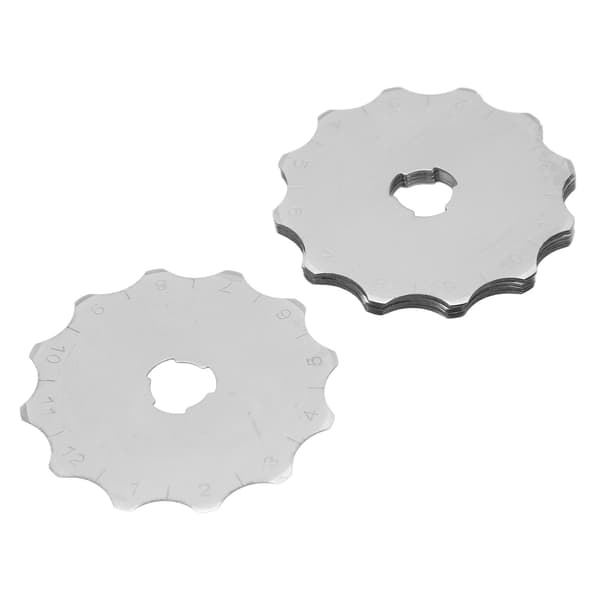 10 erstatningsblader i rustfritt stål for roterende kutter for sying og papir, 4,5 cm