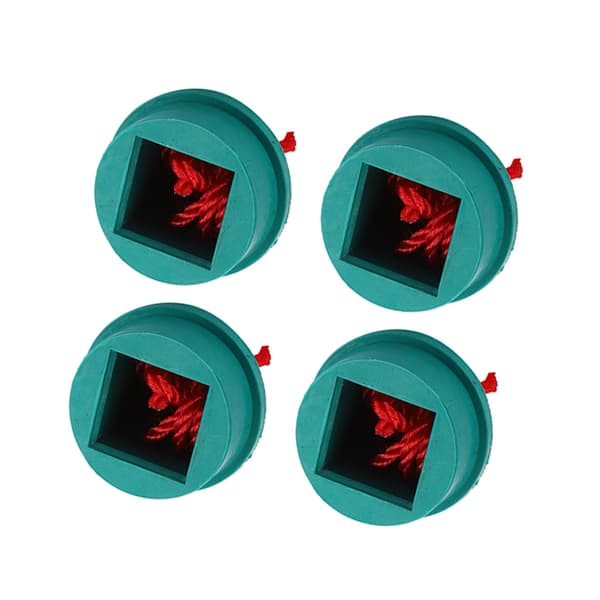 4 STK Gummi Kridtholder til Billard & Snooker Bordtilbehør Grønt Cover