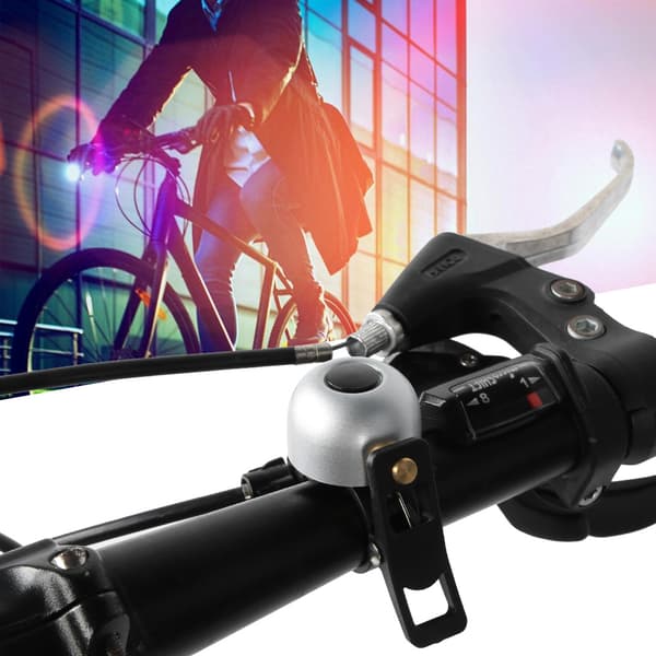 Silver Cykelklocka, Cykelstyreklocka, Högt Ljud, Hållbart Larm, Cykeltillbehör