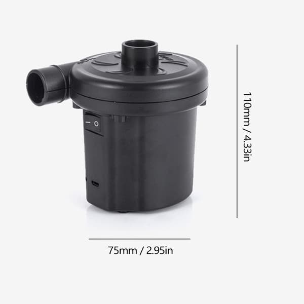 Bærbar USB oppladbar multifunksjonell luftpumpekompressor oppblåser og tømmer 85W 0,44 psi 4000mAh