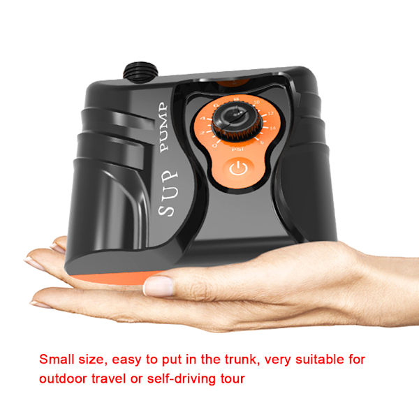 Elektrisk luftpumpe 16PSI bærbar luftkompressor 110W til paddleboard, pool, båd