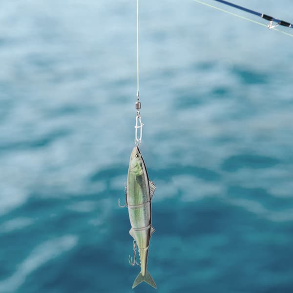 Fiskedrag med trekrok för havsfiske, 20 cm - Flersegmentdrag