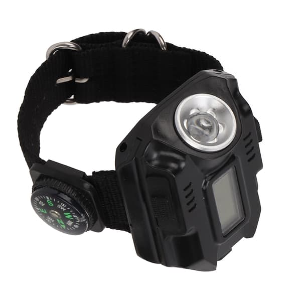 Genopladelig USB LED Håndledslygte, Ur med Lys til Camping, Udendørs Aktiviteter