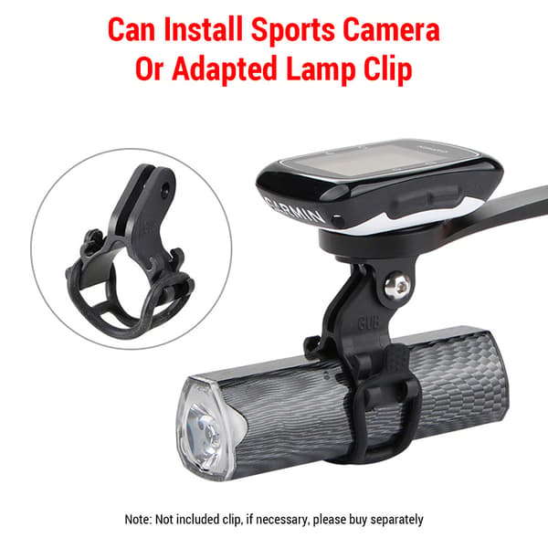 Multifunktionel udvidelig metalholder til cykelcomputer Garmin Bryton Cateye Wahoo