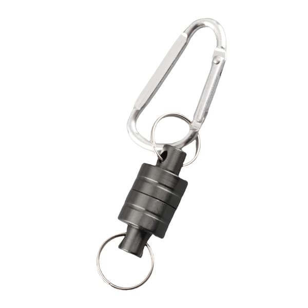 Magnetisk fiskenetspænde med tilbehørsholder, snorclips, rustfrit stål, sølv (individuel)