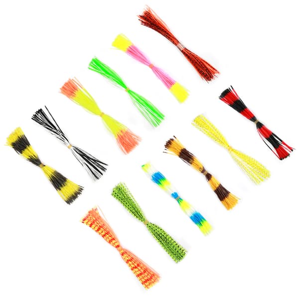 600 trådar mjuka silikonkjolar till drag för DIY Spinnerbaits Jig Lures