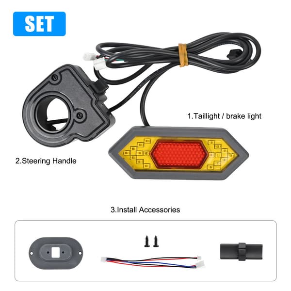 LED-blinkers/bakbromsljus kompatibla med MAX G30 elscooter