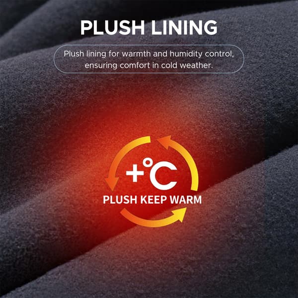 Cykelshorts til mænd med plys-isolering, 3D-polstring, absorberende og åndbare, til vinter-mountainbiking.