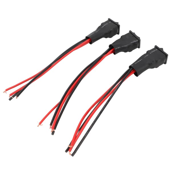 10A DC Motor Reversibel Bryter, 3 Posisjoner, Kablet, Polaritetskontroll, 3 stk