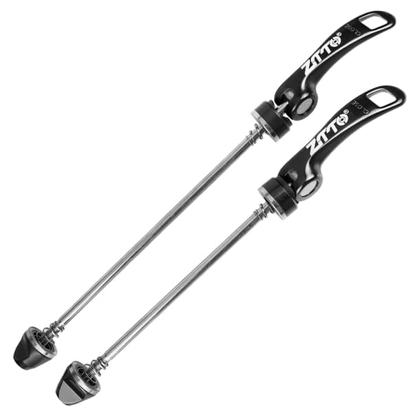 Snabbkoppling fram och bak för mountainbikes, stål och aluminium, 100 mm x 135 mm