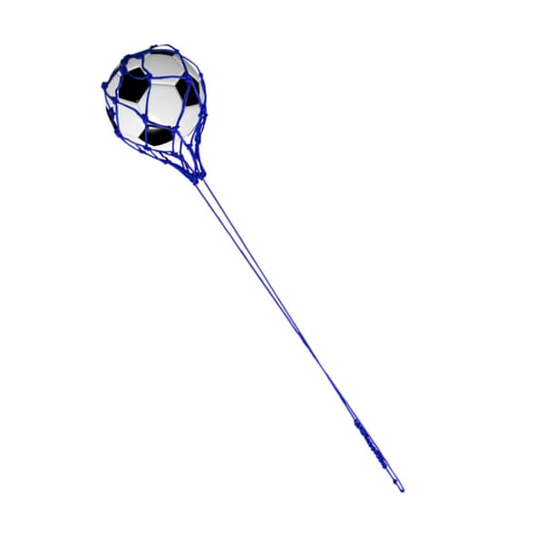 Fotbollsparktränare med slitstarkt elastiskt nylonnät för att hålla bollen uppe - Blå