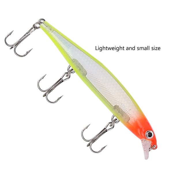 HENG JIA Teko-viehe Minnow 11CM koukulla kalastukseen