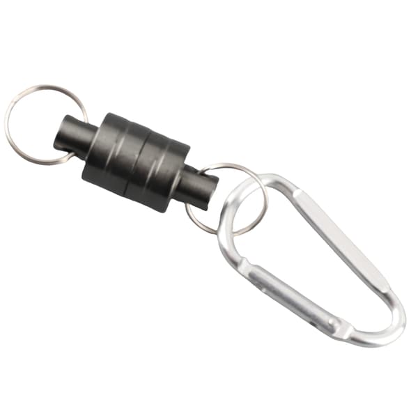 Magnetisk fiskenetspænde med tilbehørsholder, snorclips, rustfrit stål, sølv (individuel)