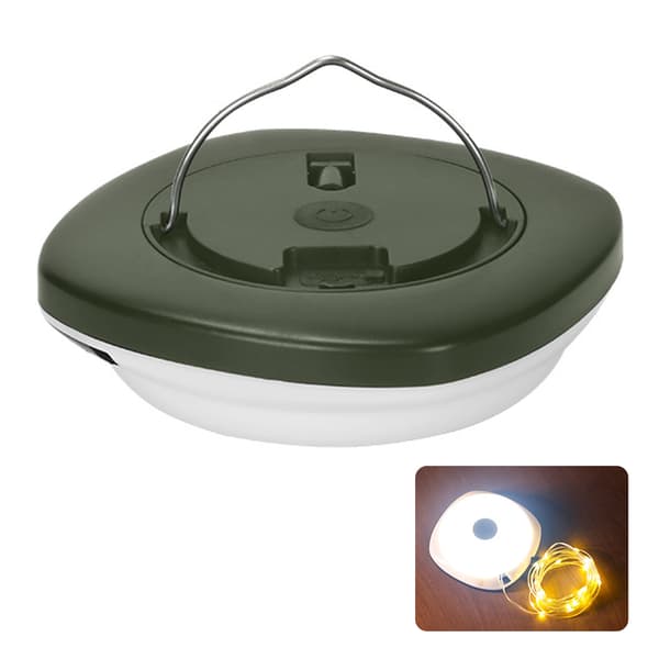 Infällbara LED-ljusslingor för camping 8m 1500mAh batteri fjärrkontroll IP44