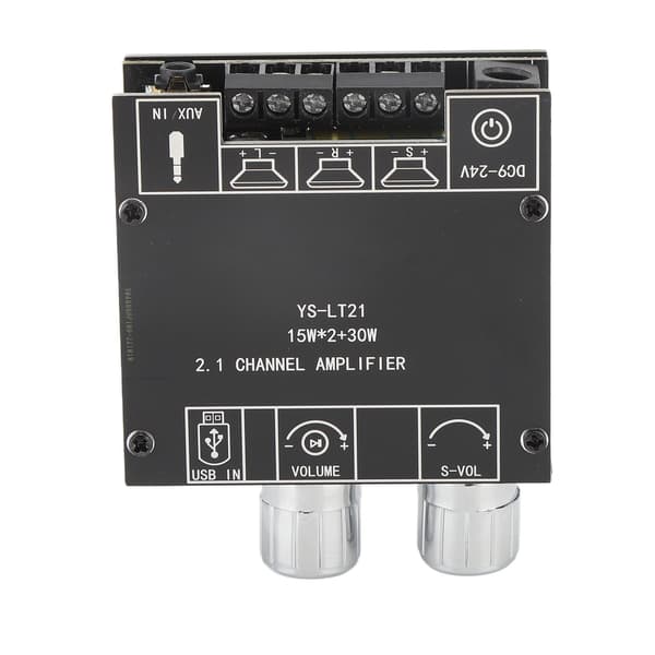 Digital Bluetooth 5.1 Forstærkerkort, 2.1 Kanaler, 15W+15W+30W, med APP-kontrol og Beskyttelse.