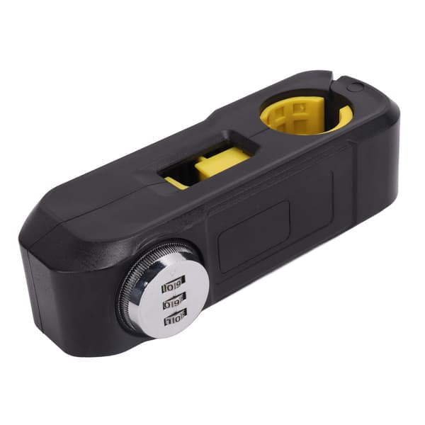 Kombinationslås til elcykel, sikker styrlås, bremse, sort stål