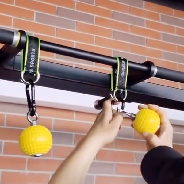 Halkfri PU-greppboll för styrketräning, pull-up kettlebells, fitness med grepp