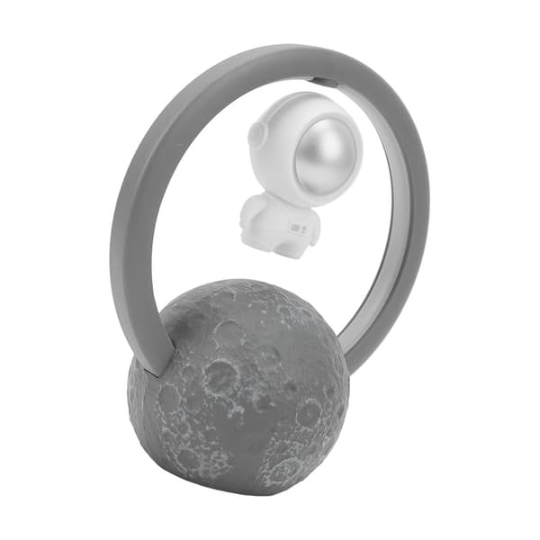 Magnetisk svevende astronauthøyttaler, suspendert, RGB, trådløs Bluetooth-lyd, sølv
