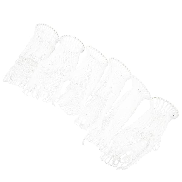6 hvide nylon billardkugleposer, 7,2 cm diameter, holdbare billardbordnet