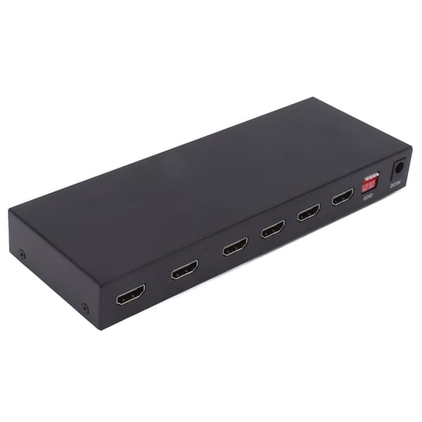 4x2 Aluminium Matrix Output Splitter 4 in 2 ut Switcher Stöder 4K 60Hz för hemmabio EU