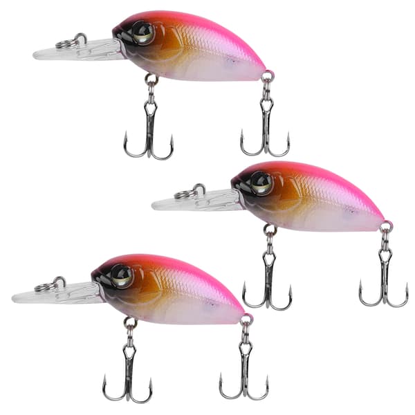 3 st fiskedrag 6CM/5G med 3D-ögon simuleringsbete dykutrustning #2