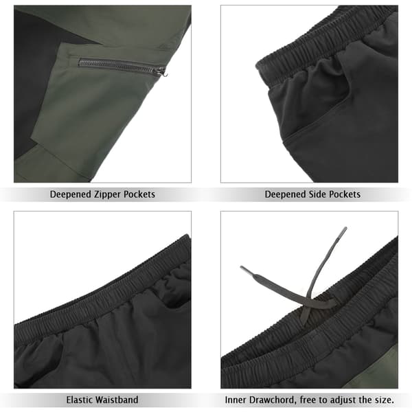 3D Cykelshorts til mænd med skumpolstring, åndbare, løs pasform, MTB, løb, udendørs.
