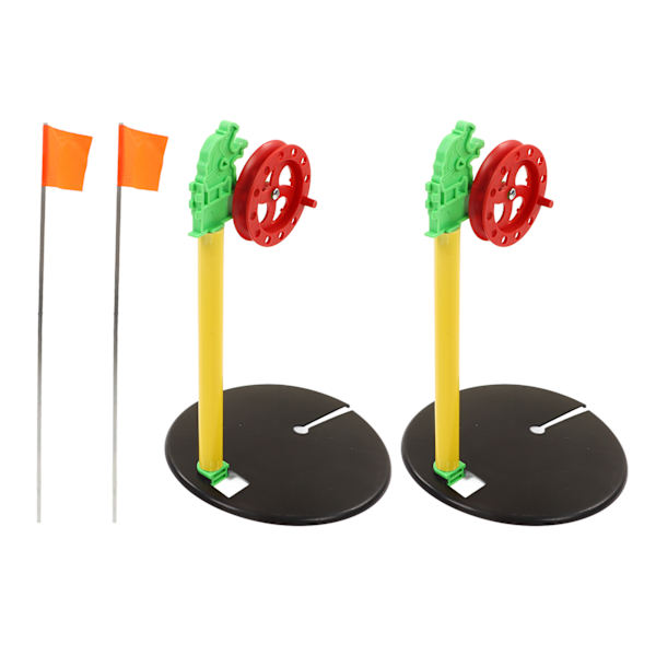 2st Isfiskeflagga Minispö med Rostfri ABS-bas Utomhus Vinterutrustning