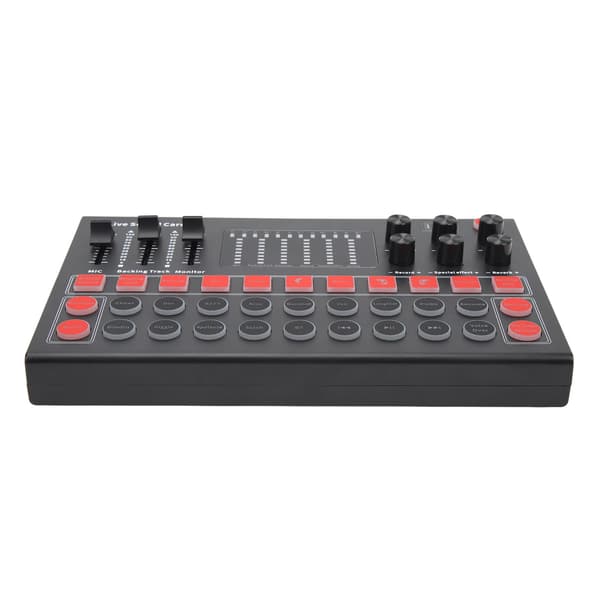 Bærbar stemmemodulator Live lydkort Mini 1200mAh 5V 1A til mobiltelefon PC bærbar tablet