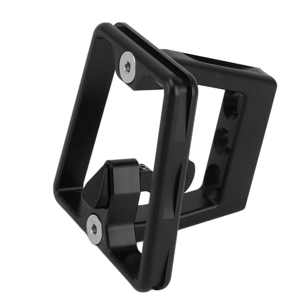 Frontbagagebærerblok til foldecykel, aluminiumslegering, 3-hullers adapter med skruer, sort