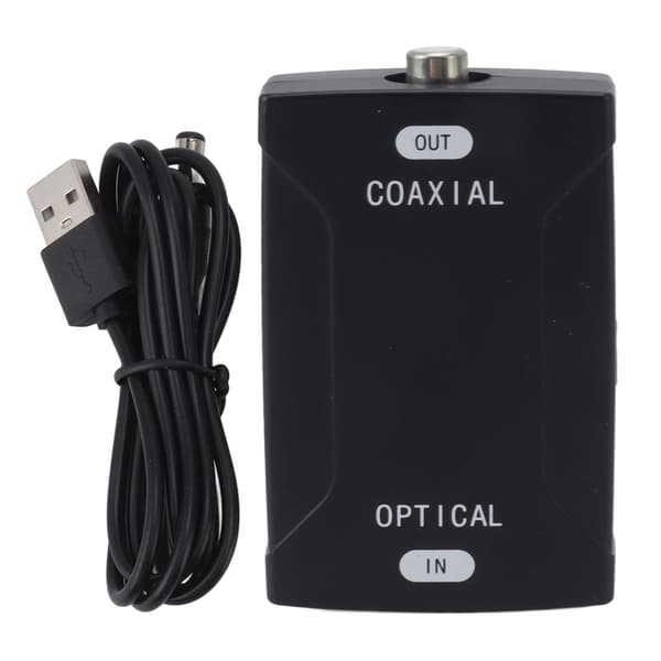 Koaksial til Optisk Digital Lydkonverter SPDIF Tovejs Repeater Adapter Kompakt