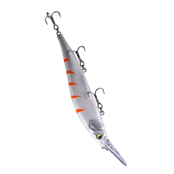 Minnow-agn til bas med trekrog, medium dybde, 13,5 cm, 14,7 g, kunstig jerkbait.