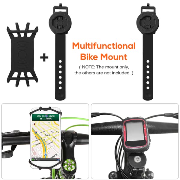 Multifunktionel Universal Cykelholder til 4,5-6,5 Tommer Telefoner og Garmin Computere
