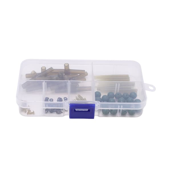 71 st/7 set trasselfria ärmar med sidokurvor kit spännen karpfisketillbehör