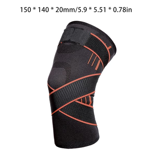 Professionellt knäskydd för utomhuslöpning, orange XL
