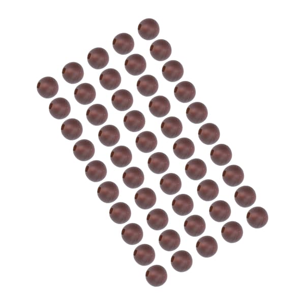 50 stk. bløde karpefiskekugler 6 mm diameter brune karpefisketilbehør