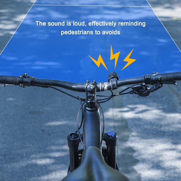 Elektrisk cykelklocka 80dB Högt larm USB Uppladdningsbart cykelsäkerhetstillbehör